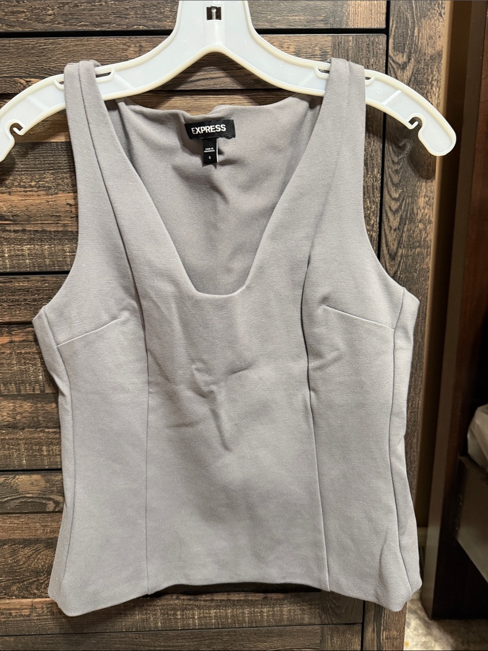 Express Gray Dressy Tank
